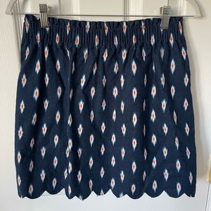 J. Crew Factory Sidewalk Ikat Print Linen Skirt